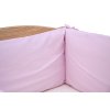 Mantinel do postýlky 4dílný - Scarlett Oto - 210 x 30 cm - růžová