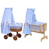 Nebesa nad košík pro miminko a kolébky - Scarlett Kulíšek - modrá