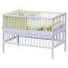 Dětská postýlka s kompletní výbavou Scarlett 120 x 60 cm - Matěj - zelená
