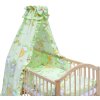 Dětská postýlka s kompletní výbavou Scarlett 120 x 60 cm - Mráček - zelená
