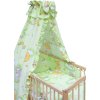 Dětská postýlka s kompletní výbavou Scarlett 120 x 60 cm - Mráček - zelená
