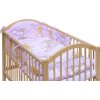 Dětská postýlka s kompletní výbavou Scarlett 120 x 60 cm - Mráček - růžová