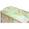 Dětská postýlka s kompletní výbavou Scarlett 120 x 60 cm - Mráček - zelená