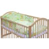Dětská postýlka s kompletní výbavou Scarlett 120 x 60 cm - Mráček - zelená