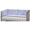 Mantinel do postýlky 4dílný - Scarlett Peko - 180 x 30 cm - modrá
