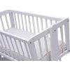 Dětská kolébka Scarlett borovice - bílá 90 x 41 cm