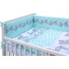 Dětská postýlka s kompletní výbavou Scarlett 120 x 60 cm - Kuba - tyrkysová