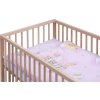 Dětská postýlka s kompletní výbavou Scarlett 120 x 60 cm - Mráček - růžová