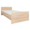 Postel NEPO PLUS LOZ/90 dub sonoma BEZ ROŠTU