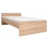 Postel NEPO PLUS LOZ/120 dub sonoma BEZ ROŠTU