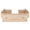 Šuplíky pod postel 3ks NEPO PLUS LOZ3S/160  - dub sonoma