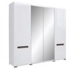 AZTECA TRIO šatní skříň SZF2D2L/21/22 bílá/bílý lesk (včetně lišty wenge magia a oboustranné lišty bílý lesk/černý lesk)