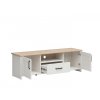 LOKSA televizní stolek RTV2D1S borovice bílá anderson