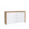 BALDER KOM2D4S komoda dub riviéra/bílý lesk