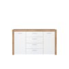 BALDER KOM2D4S komoda dub riviéra/bílý lesk