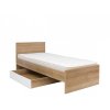 BALDER LOZ/90 postel dub riviéra BEZ ROŠTU A MATRACE