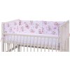 Mantinel do postýlky 4dílný - Scarlett Fiki - 180 x 30 cm - růžová