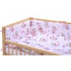 Dětská postýlka s kompletní výbavou Scarlett 120 x 60 cm - Fiki - růžová