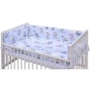 Dětská postýlka s kompletní výbavou Scarlett 120 x 60 cm - Fiki - modrá