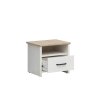 LOKSA noční stolek KOM1S borovice bílá anderson