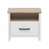LOKSA noční stolek KOM1S borovice bílá anderson