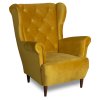 Relaxační křeslo ušák Selene K hořčicová