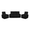 Sedací souprava relaxační Salome 3+1+1 černá