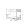 Patrová postel s přistýlkou Actim bílá