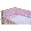 Dětská postýlka s kompletní výbavou Scarlett 120 x 60 cm - Toro - růžová