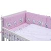 Dětská postýlka s kompletní výbavou Scarlett 120 x 60 cm - Toro - růžová