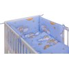 Dětská postýlka s kompletní výbavou Scarlett 120 x 60 cm - Mráček - modrá