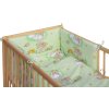 Dětská postýlka s kompletní výbavou Scarlett 120 x 60 cm - Mráček - zelená