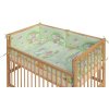 Dětská postýlka s kompletní výbavou Scarlett 120 x 60 cm - Mráček - zelená