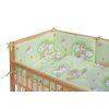 Dětská postýlka s kompletní výbavou Scarlett 120 x 60 cm - Mráček - zelená
