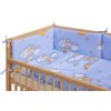 Dětská postýlka s kompletní výbavou Scarlett 120 x 60 cm - Mráček - modrá