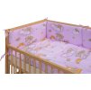 Dětská postýlka s kompletní výbavou Scarlett 120 x 60 cm - Mráček - růžová