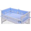 Dětská postýlka s kompletní výbavou Scarlett 120 x 60 cm - Toro - modrá