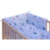 Dětská postýlka s kompletní výbavou Scarlett 120 x 60 cm - Peko - modrá