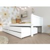 Postel s přistýlkou a úložným prostorem Romantic 447 bílá