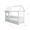 Postel 1/2 domeček s úl. prostorem Romantic 451 bílá