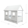 Postel domeček s úložným prostorem Romantic 453 bílá