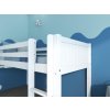 Vyvýšená postel s výsuvným stolem Romantic 455 bílá