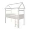 Vyvýšená postel domeček Romantic 456 bílá