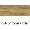 Dub + bílá