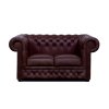 Pohovka Chesterfield Lord 2 kůže hnědá