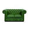 Pohovka Chesterfield Lord 2 kůže zelená