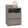 Noční stolek Malvína M1 šedá jíl