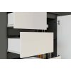Komoda Malvína 1D3S antracit/bílá