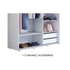 Šatní skříň Slim, šířka 100 cm, hloubka 45,6 cm