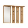 Věšák se zrcadlem PARGAS dub artisan
